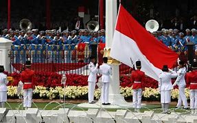 Bendera Sang Saka Merah Putih Pada Acara Proklamasi Dijahit Oleh