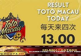 Live Toto Macau Hari Ini Jam 13.00